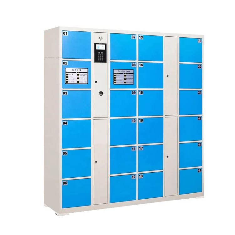 electronic digital lockers metal cabinet fingerprint lockers intelligent parcel delivery cabinet smart storage locker smart