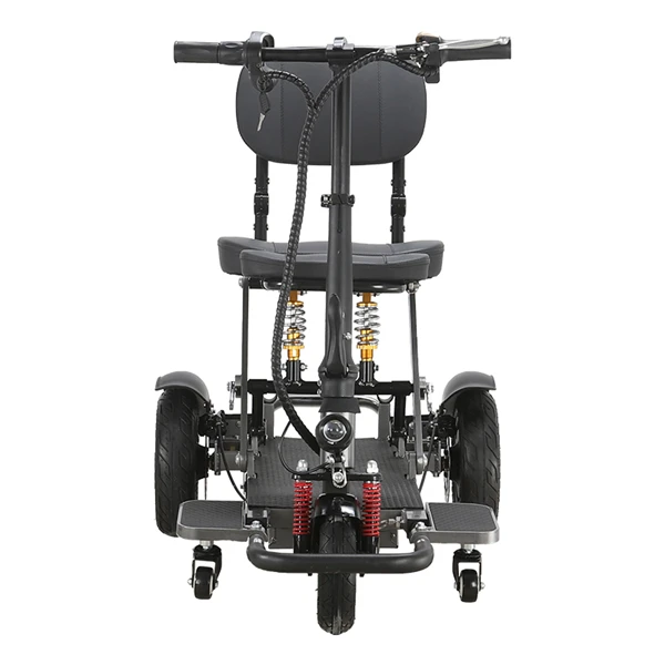 3 Wheels Foldable Disabled Electric Mobility Scooter With Backrest