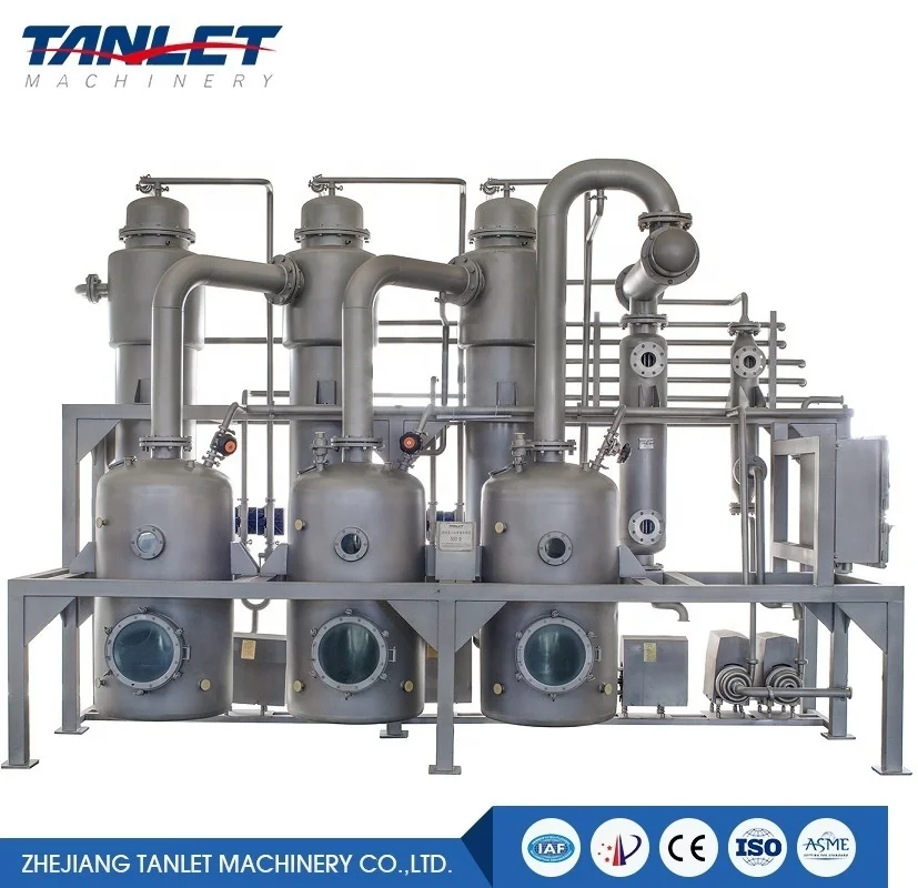 single effect vacuum evaporator fruit juice evaporation concentrator
