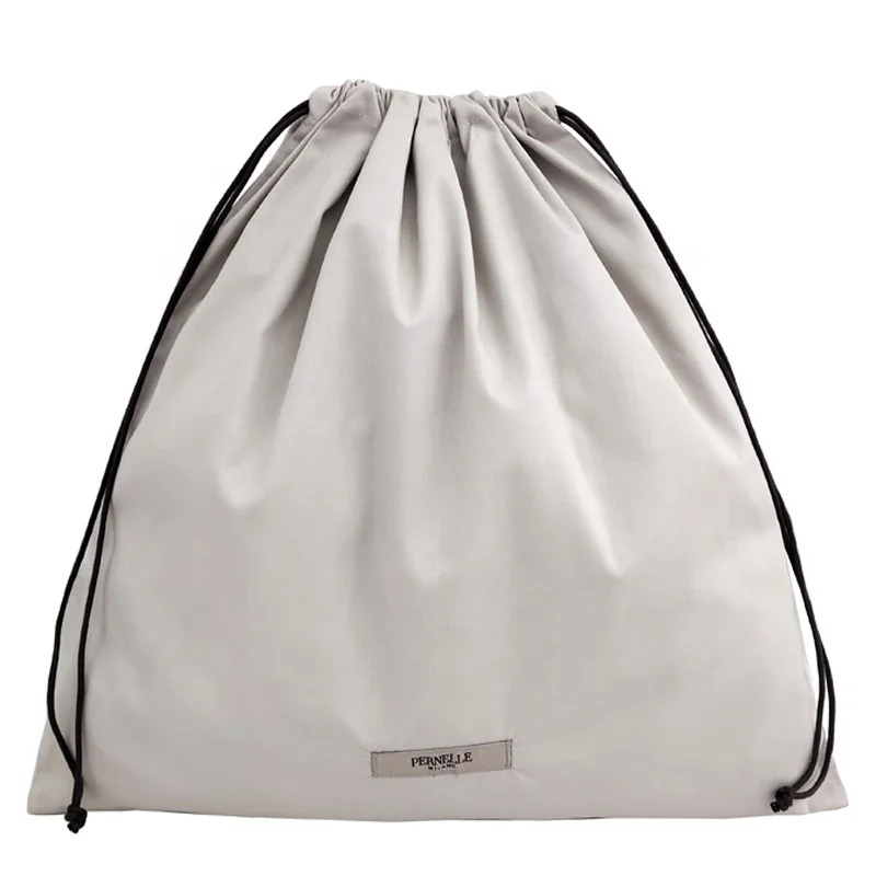 Wholesale LOGO Printed Gift Canvas Cotton Drawstring Shoe Dust Bag Custom handbag dust bags covers for handbags