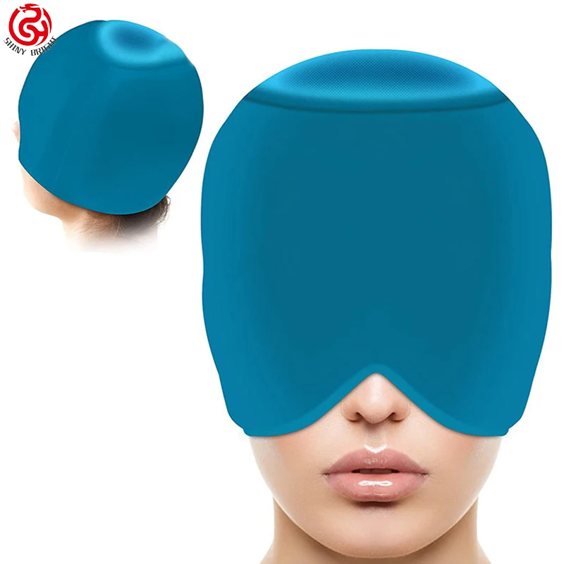 Comfortable Stretchable Migraine Relief Hat Cold Therapy Pain Relief Mask Headache Ice Cap