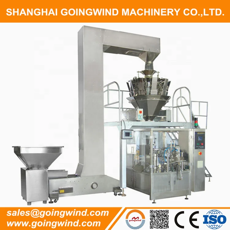 Automatic almond packing machine auto almonds bag pouch weighing filling bagging packaging equipment cheap price for sale
