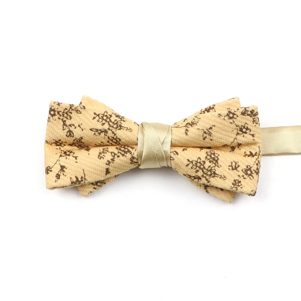 New Floral Flower Printed Brisk Soft Texture Bowtie Women&Men Dress Butterfly Adult Wedding bow tie Accessory Gift