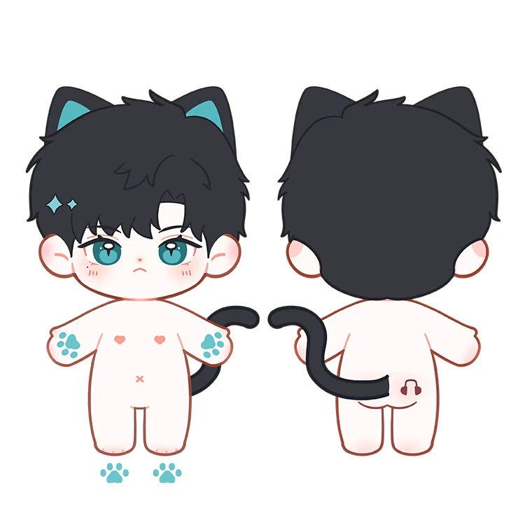 OEM ODM New fashion professional design custom can stand cotton plush doll Korean star kpop Plush Doll computer manuscript