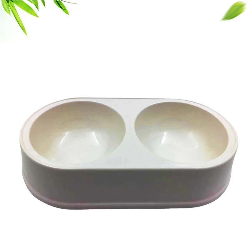 Настраиваемый Логотип биоразлагаемая Водонепроницаемая Экологически чистая миска для собак разлагаемая пластиковая двойная домашних животных из бамбукового волокна