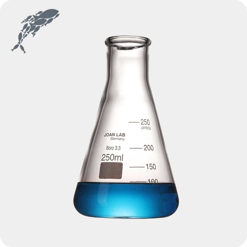 Лабораторная боросиликатная стеклянная колба Erlenmeyer