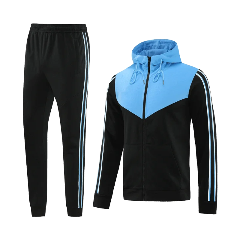 24 Soccer Training Tracksuits Men Soccer Wear Football Uniform Sets Custom LOGO Soccer Jersey Club Sportswear Grey Suit