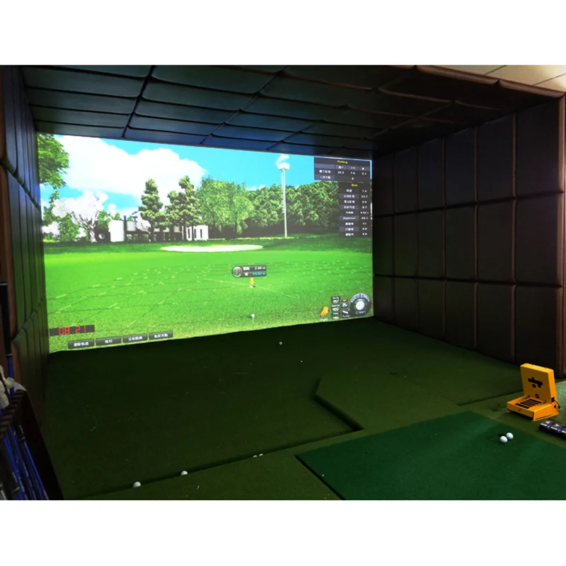 High Quality Golf Simulator Projection Screen Resilient thickened Golf Screen Customized screen