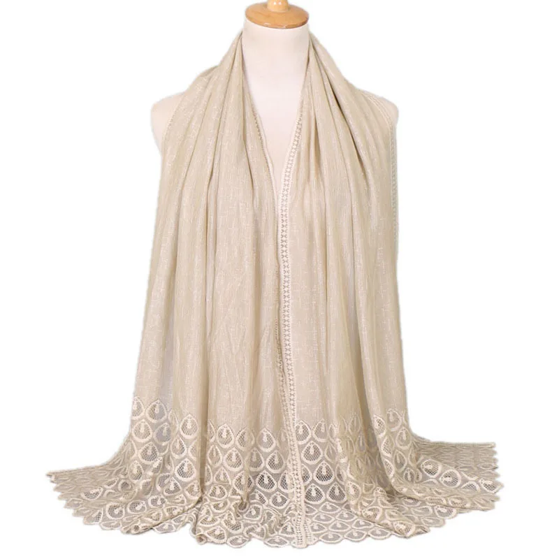 2019 New Spring Nylon Scarves For Women Shawls And Wraps Lady Pashmina Pure Long Cashmere Neck Head Scarf Hijabs Stoles Foulard