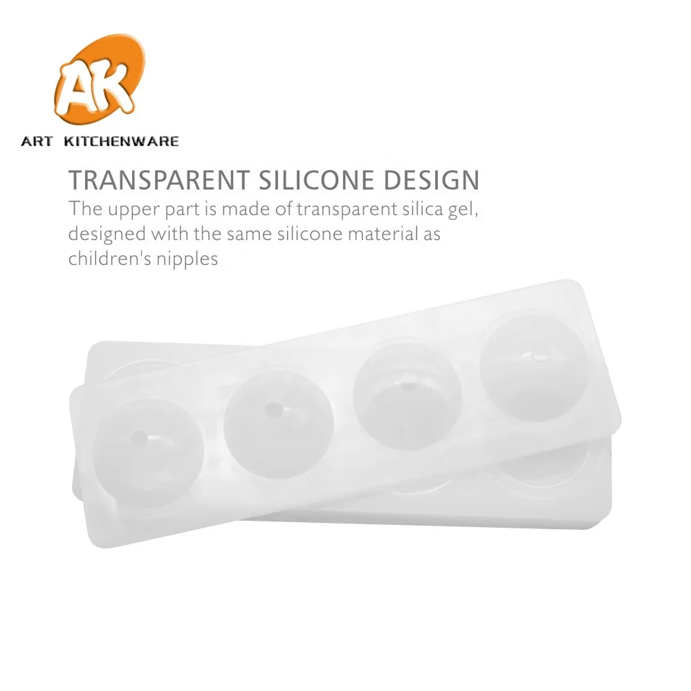 AK 4 Cavities Ball Silicone Moulds Mousse Cake Molds DIY French Dessert Tools for Bakery Silicon Jelly Moulds MC-73