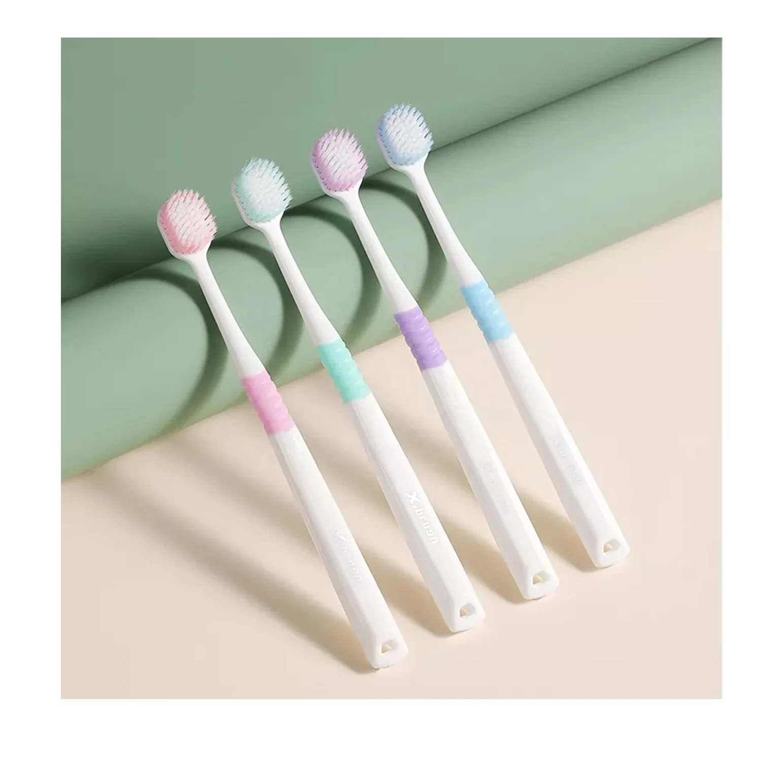 2022 New Custom logo low price home travel different bristles material adult andIndividually Wrapped x-brush toothbrush