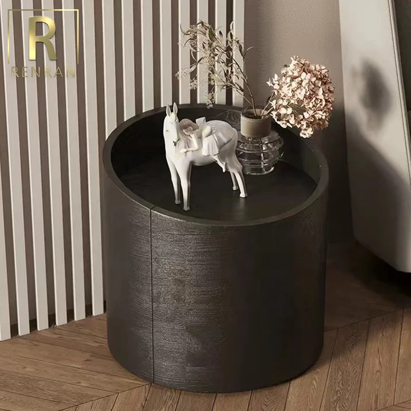 Italian elegant modern bedside table bedroom furniture wooden night stand bedside table with storage small bed tables