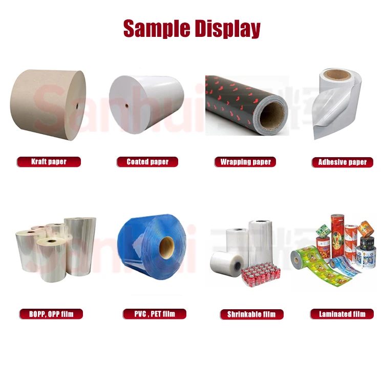 Automatic Roll to Roll Flexo Packing Label Inspection rewinding Machine Suitable for trimming and rewinding