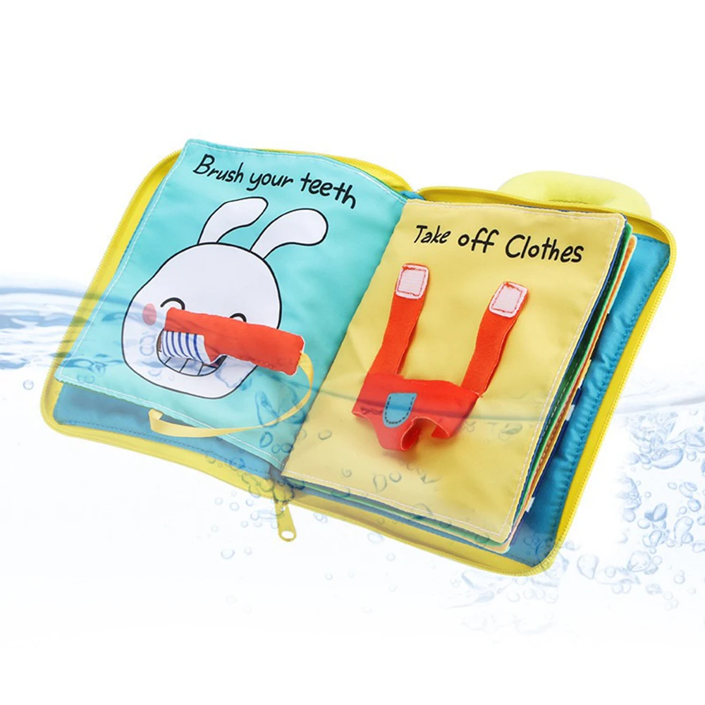 Soft Cloth Baby Books Rustle Sound Baby Quiet Set Infant Early Learning Educational Toys Cloth Books Crinkle Books for Kid