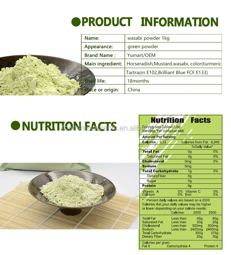 Premium Quality Japanese Condiment High Quality Wasabi Mustard Made from Natural Materials