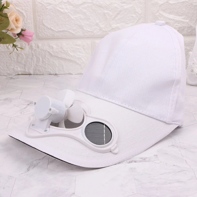 Summer Sport Outdoor Hat Cap With Solar Sun Power Cool Fan Bicycling Climbing Baseball Cap