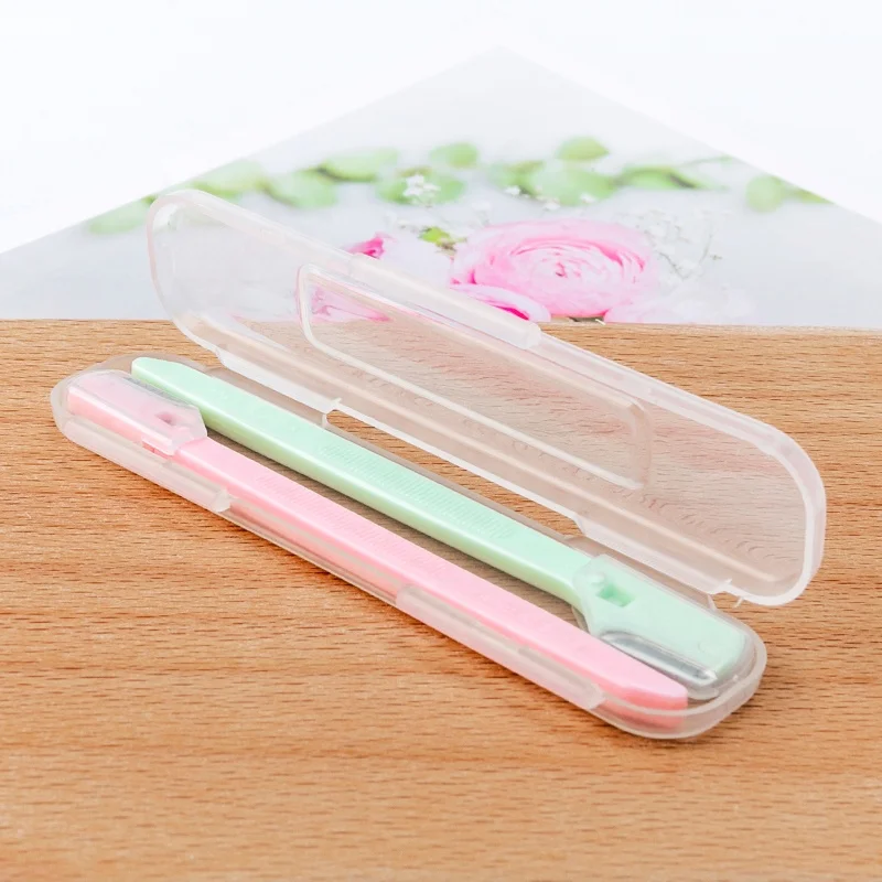 Частная этикетка 2 шт. средство для удаления волос на лице мини-бритва бровей