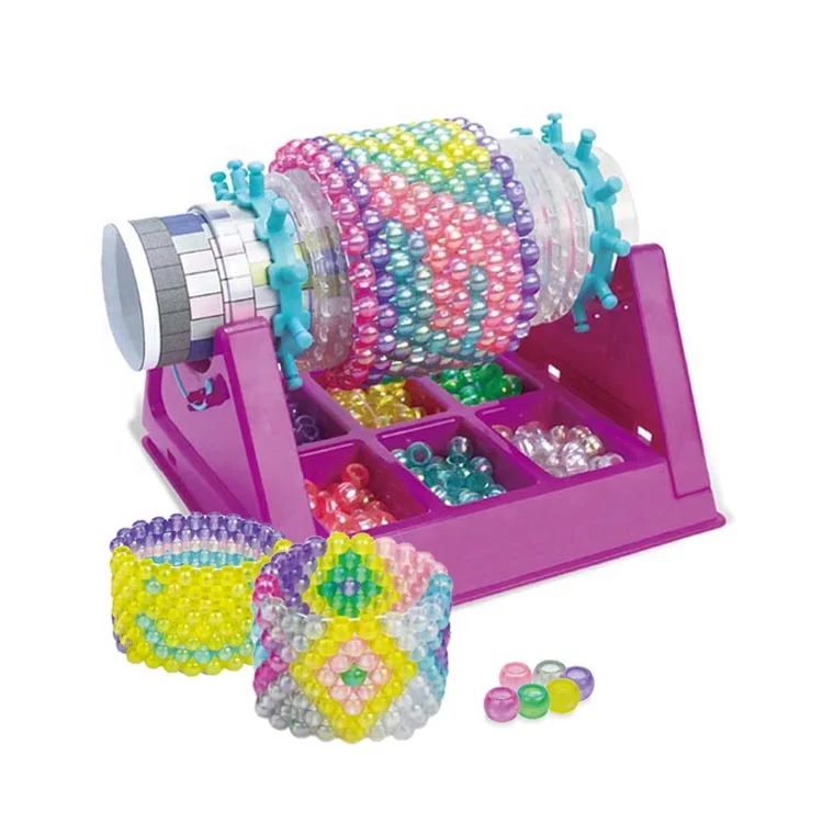 DIY Beads Kit for Children Colorful Beads Jewelry Toys Bracelet Accessories