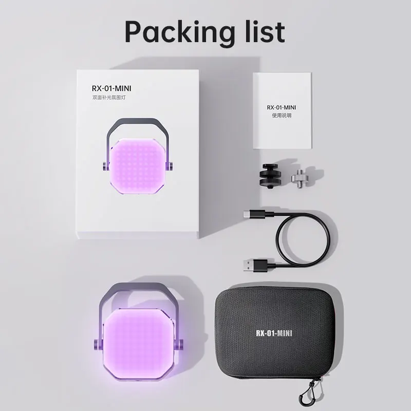 Portable  Camera fill Light Outdoor Lamp LED Mini Camping Lantern outdoor Emergency light with 2000mAH battery capacity