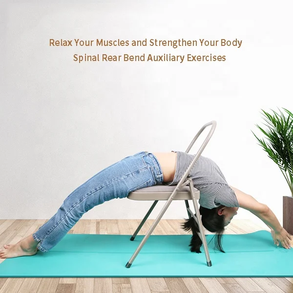 Вспомогательный Инструмент для йоги, опт, металлический складной стул для йоги Iyengar