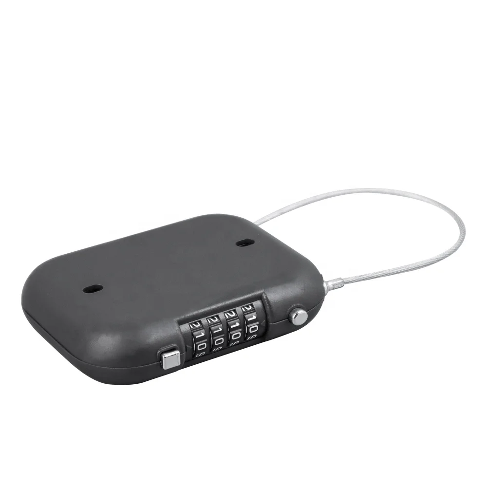 Adjustable retractable combination luggage scooter helmet lock bike cable lock