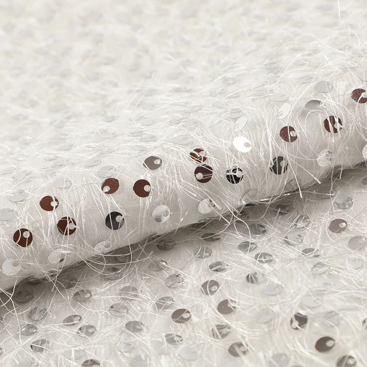 Новая модная блестящая ткань из мягкого полиэстера для украшения платьев