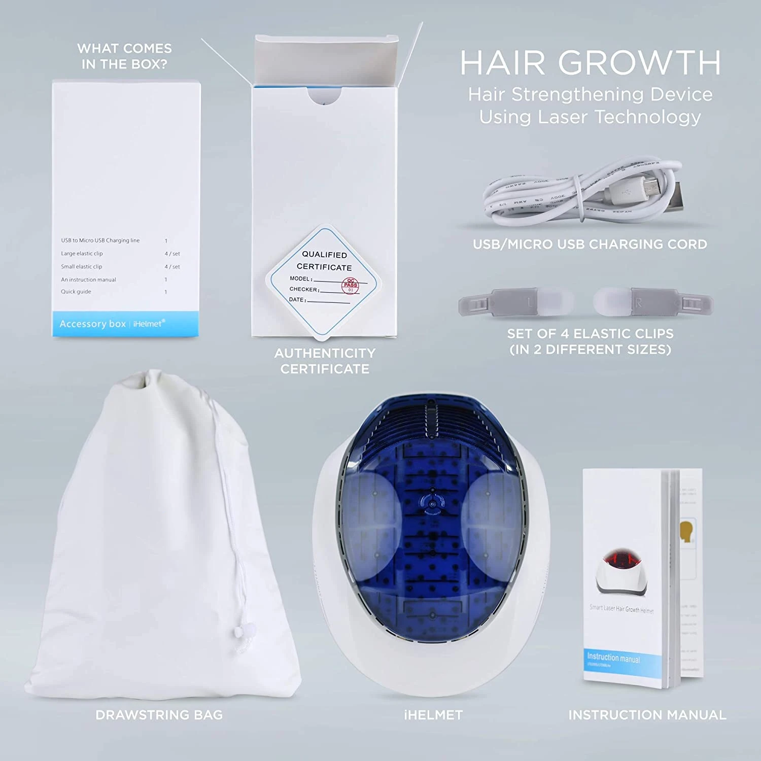 Low Level Laser Light Therapy for Hair Growth Laser Hair Comb for Hair Loss Led  Laser Helmet