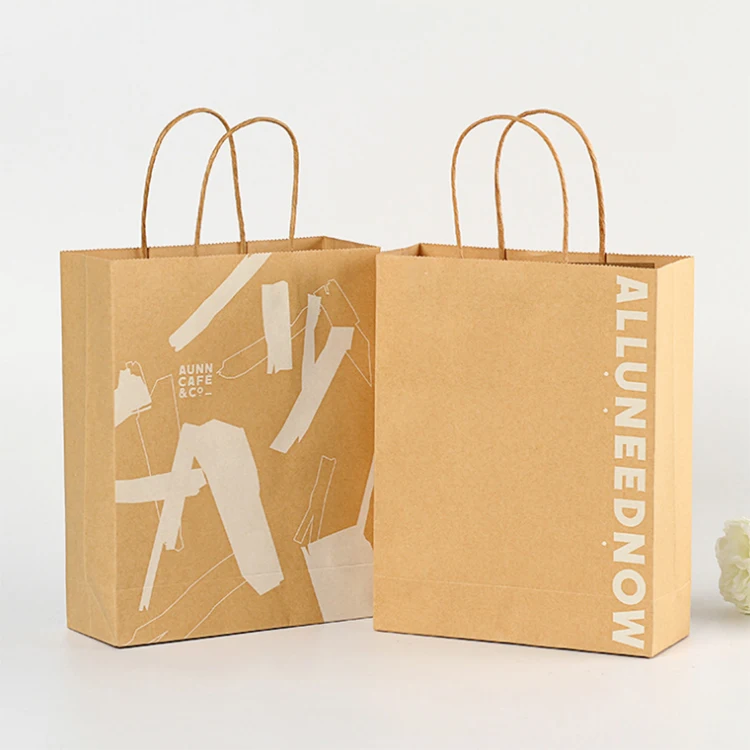 
shopping bags washable kraft paper tote bag paper bags 