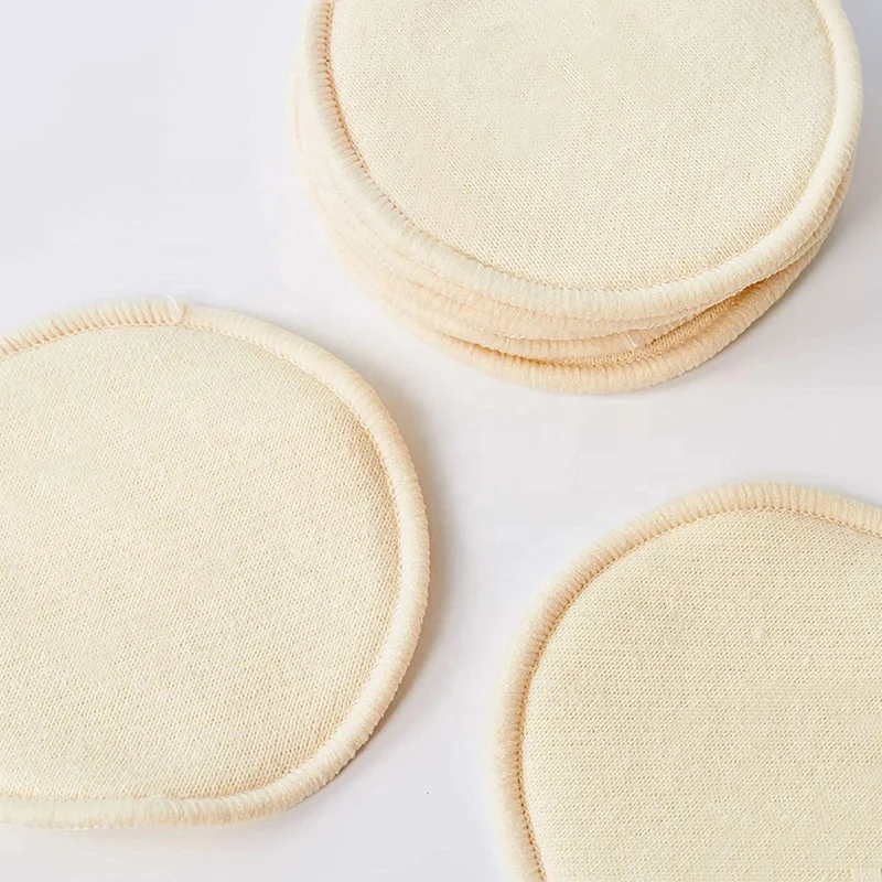 Eco-friendly 8cm Round Hemp Makeup Remover Pads Non-toxic Organic Reusable Hemp Cotton Cosmetic Pads