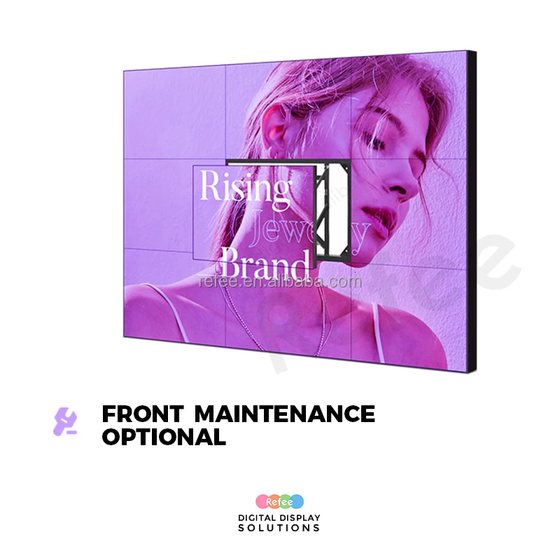 Refee Android Network Full Hd 55 inch 2x3 3x3 Display Video Wall Controller 4k Panel Video Wall Price Lcd Advertising Screen