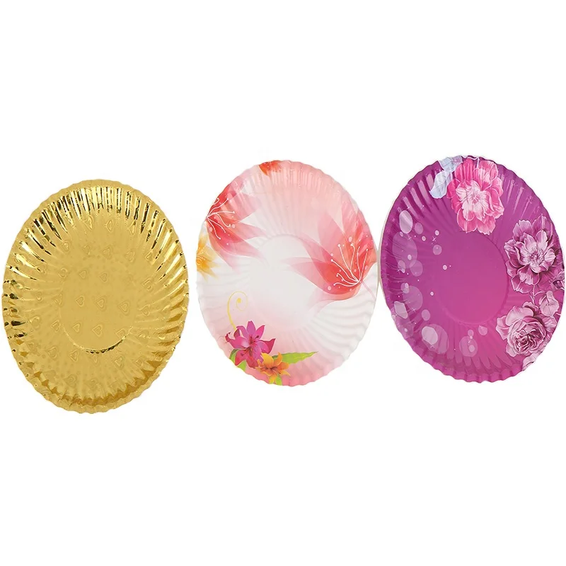 Custom size paper plate with printing