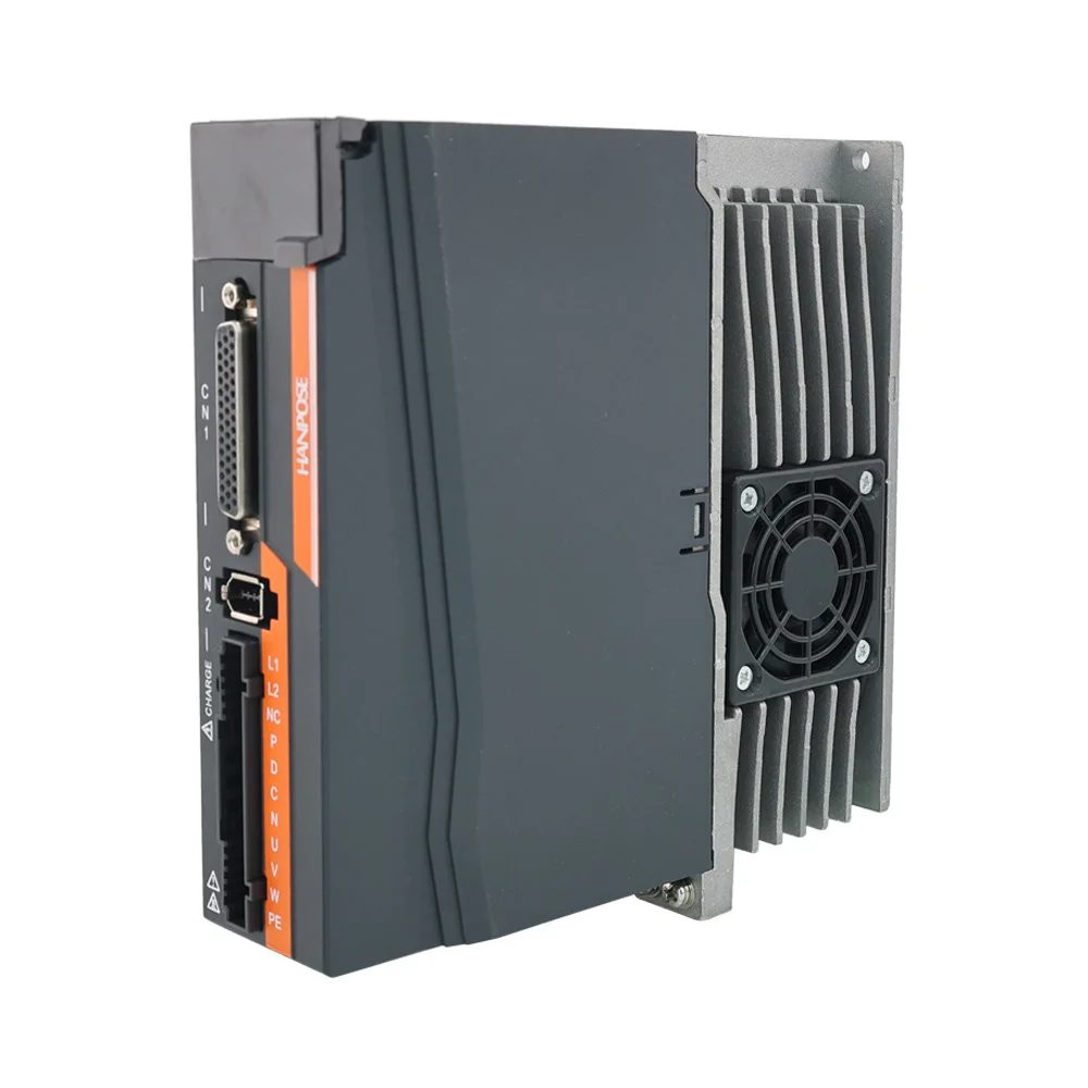 HanBuild  0.75KW 80SS75 2.39N.m 5.0A 3000-6000rpm for Cutting Machine 220V  ASD275 servo motor driver kit 80 ac servo motor 750w