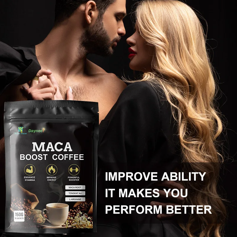 Daynee male Maca coffee herbal organic naturally Tongkat Ali root improve fertility men energy strength power maca extract