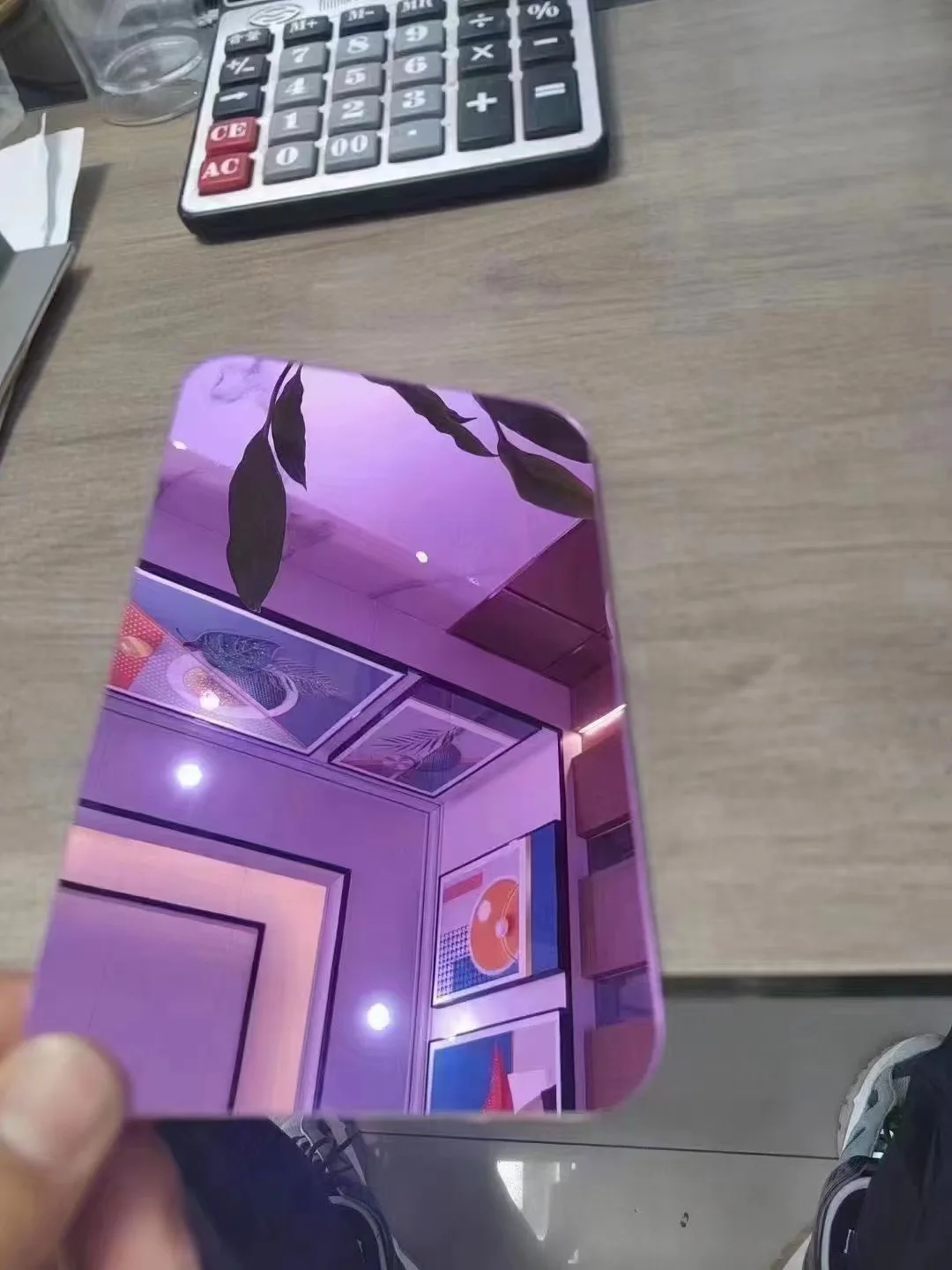 2023 Mirror Bamboo Charcoal Wood Veneer Wall Panel Wallpaper Board Coextruded Panels for KTV/Bar Customized