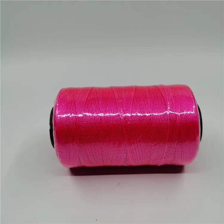 Заводская распродажа 210D/9 высокая tenacitycolor розовый 100% полиэфирная нить twsited рыболовный шпагат