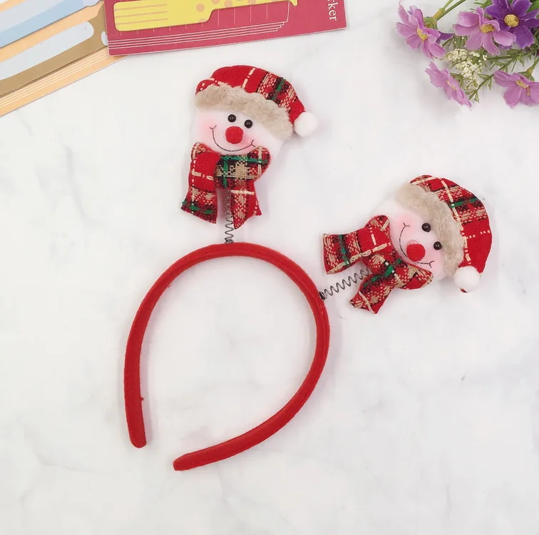 Adult children Spring Accessory Christmas Party Tree Elk Snowman Headbands