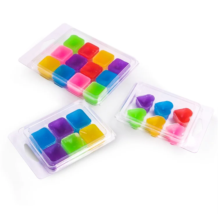 
Manufacture 6 Cavity custom Size clear PET Blister plastic tray wax melts clamshell packaging 
