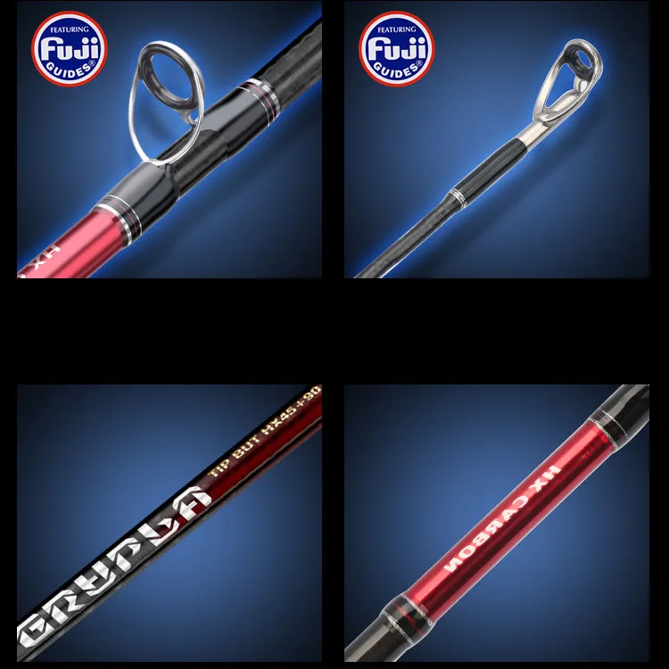 Alpha Wholesale Peche High Quality Baitcasting Rod Fishing Fuji Guide Casting Fishing Rods