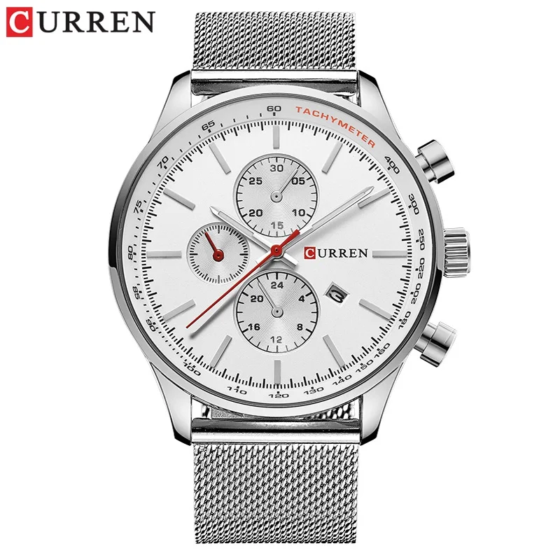 CURREN 8227 Mens Watches Luxury Gold Clock Full Steel Quartz Watch Men Sport Wristwatch relogio masculino