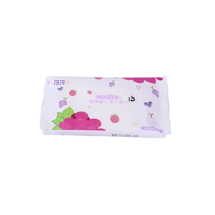 Factory Price Newborn Unscented Wet Wipes 10Pcs Travel Pack Aloe Vera Baby Wipes Ultra Soft Wet Tissue for Sensitive Baby