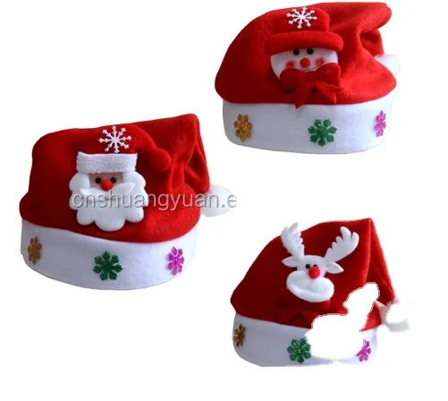 Рекламная дешевая Рождественская шапка Санта-Клаус