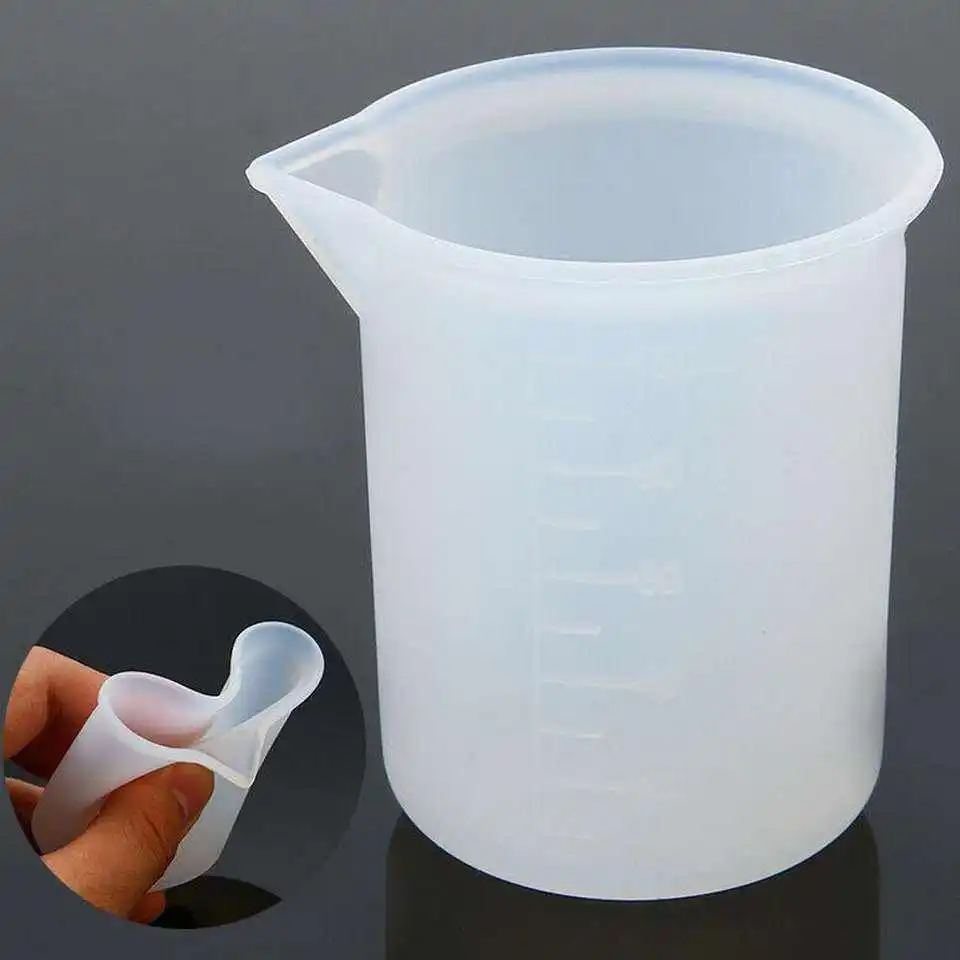 Wholesale Heat Resistant Food Grade Silicone 100ML Measuring Cup DIY Making Tool With Capacity Scale