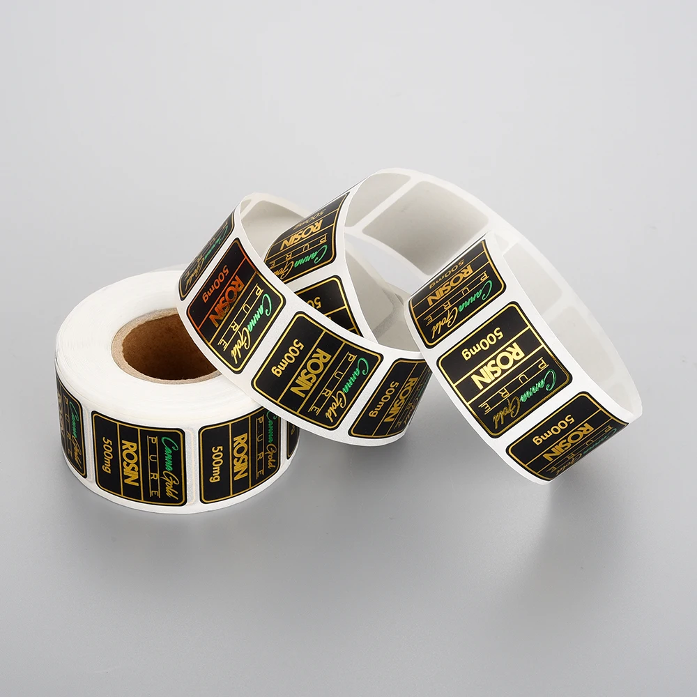 Custom Logo Printed Self-Adhesive Paper Label Waterproof Bottle Label Waterproof Stickers For Packaging