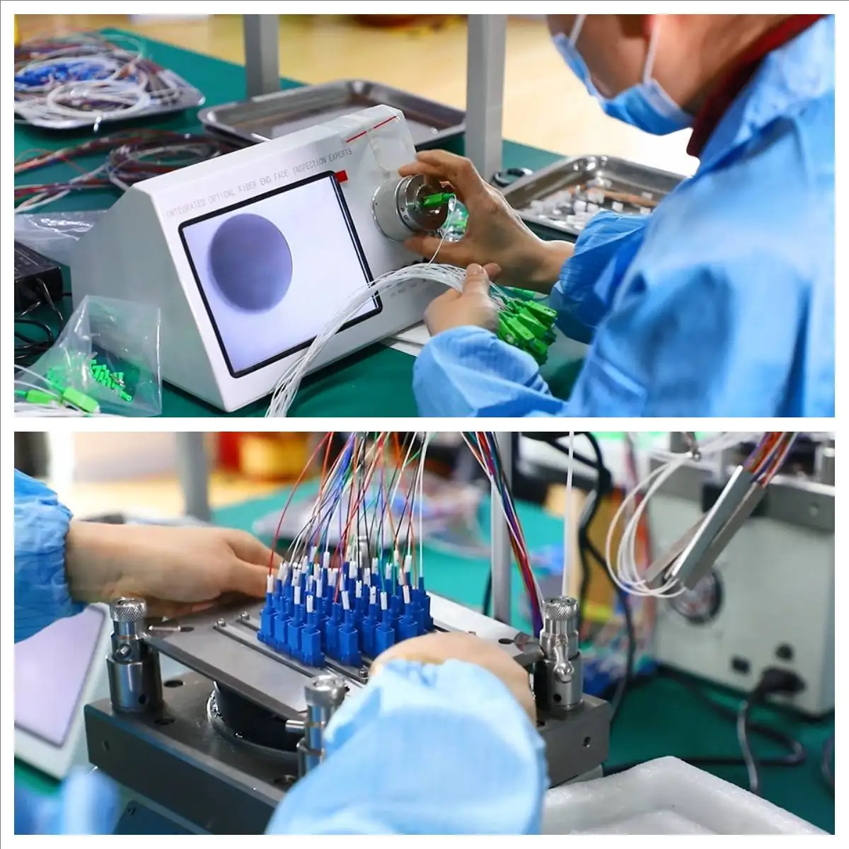 Factory Price 1x2 ABS Box type PLC Splitter Single Mode Fiber Optical ABS Box Type plc 1x2 PLC splitter with SC Connector