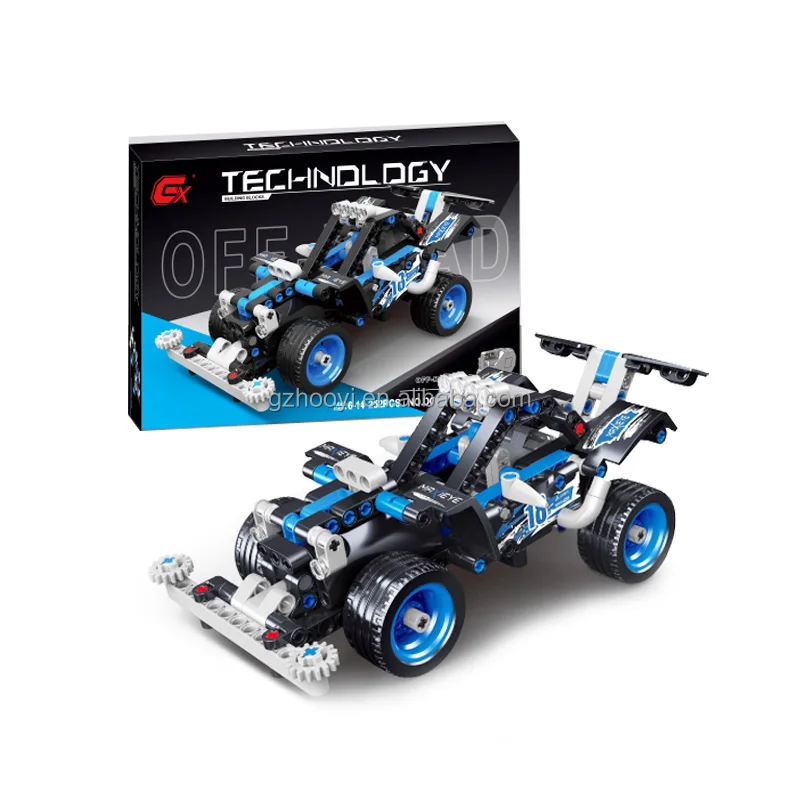 276PCS Block Car Toy Kids Construction Building Block Car DIY Pull Back Racing Car Educational Let Go Truck Toy Wholesale