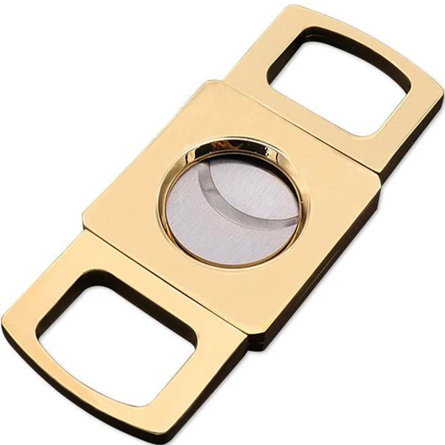 amazon custom accessories logo stainless quad steel guillotine cut tool scissors cigar cutter
