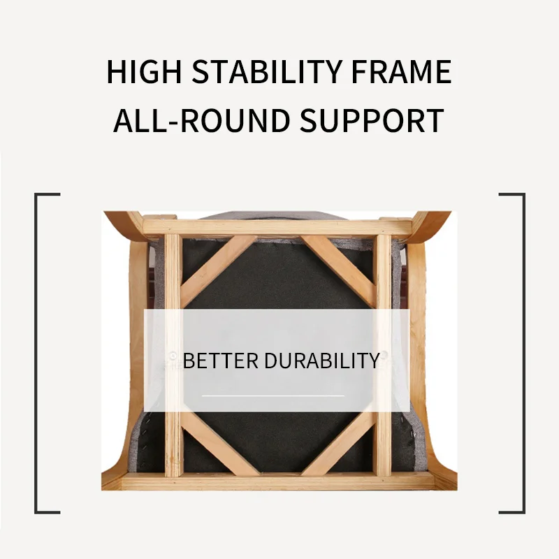 
Comfortable upholstered wooden stackable chair stacking armchair 