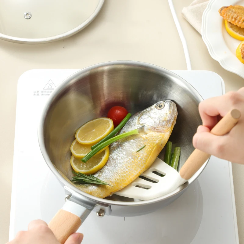 Forged 316 stainless steel non stick cookware set for frying pans