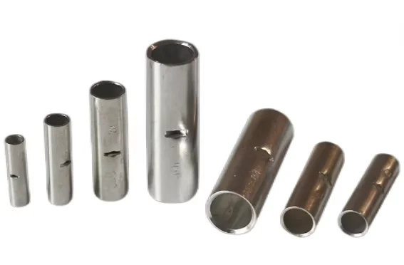 Gty Tinned Copper Straight Pipe Cable Nodes Through Copper Tube Terminal Copper Pair Nozzle Middle Joint Bare Tubular Lug