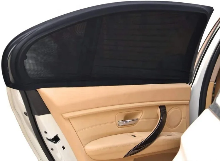 2 Pack Car Window Shades Universal Car Rear Side Window Door Sunshades Block Sun UV Rays and Privacy Protection